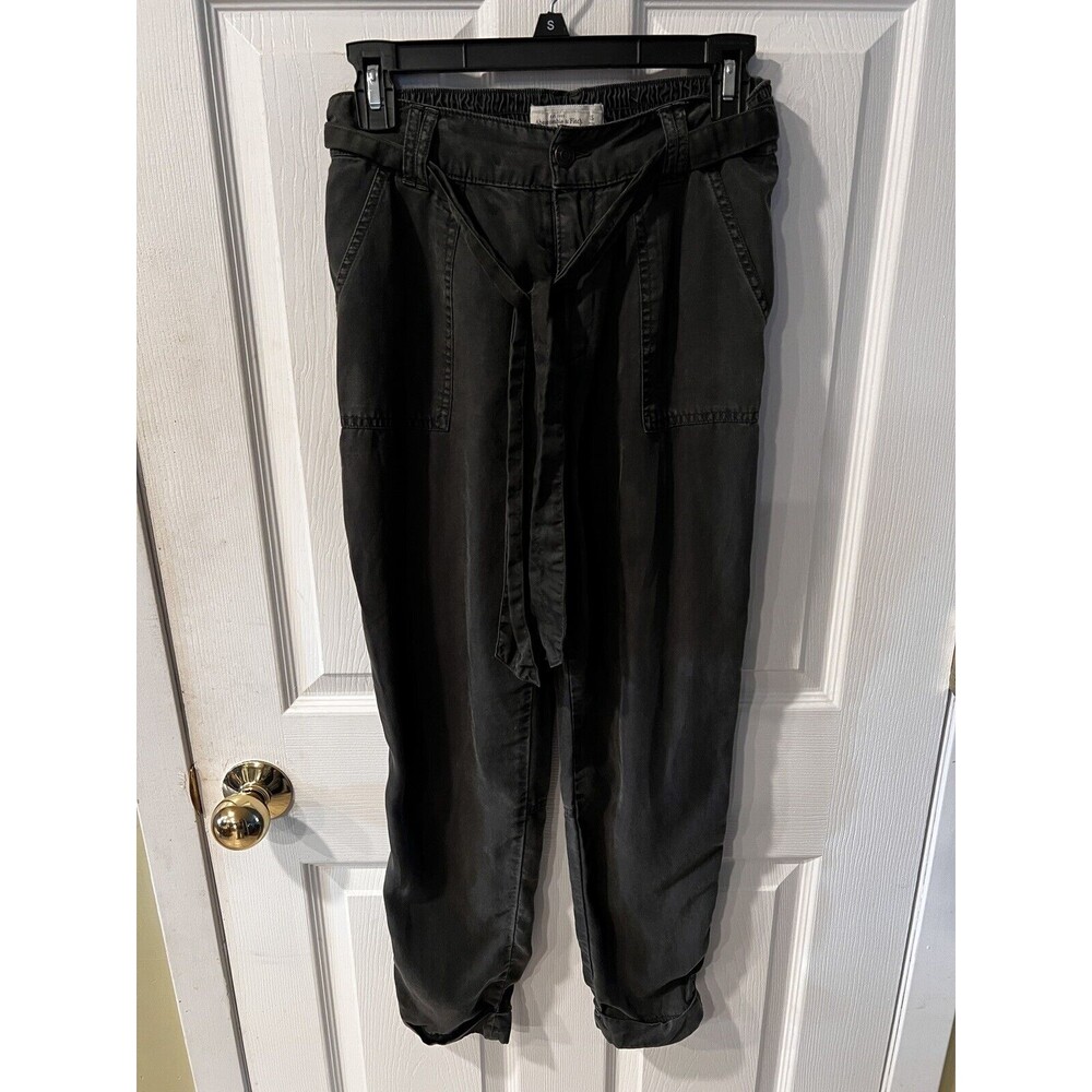 Abercrombie Fitch jogger Pants Womens Sz XS lyocell tapered High Rise Lagenlook - Picture 10 of 10